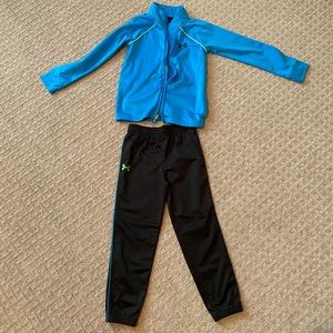 Boys under armour track suit size 6